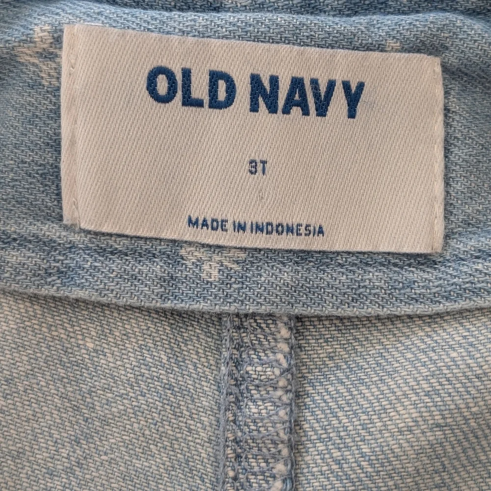Old Navy Light Denim Girls Overalls 3T